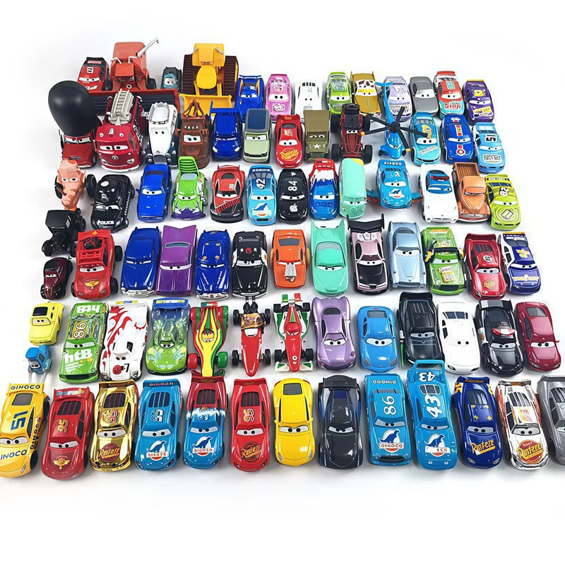 Diecast Metal Cars 6-Pack with Lightning McQueen, Mater, Cruz Ramirez & More