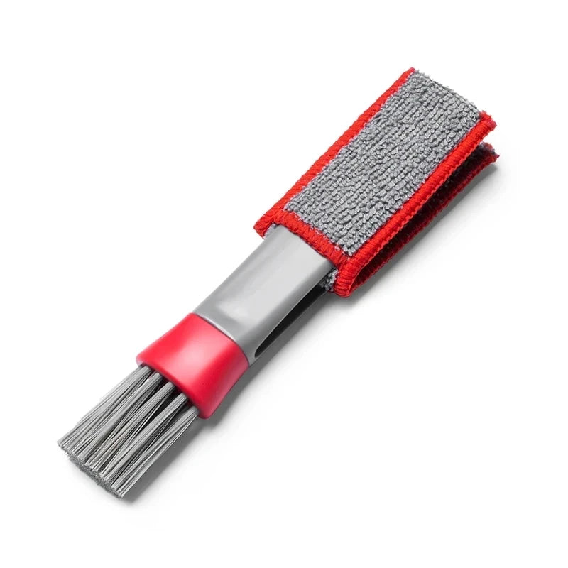 Car Air Vent Cleaning Brush with Microfiber Pad