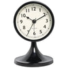 Nordic Metal Round Alarm Clock with Silent Movement and Nightlight