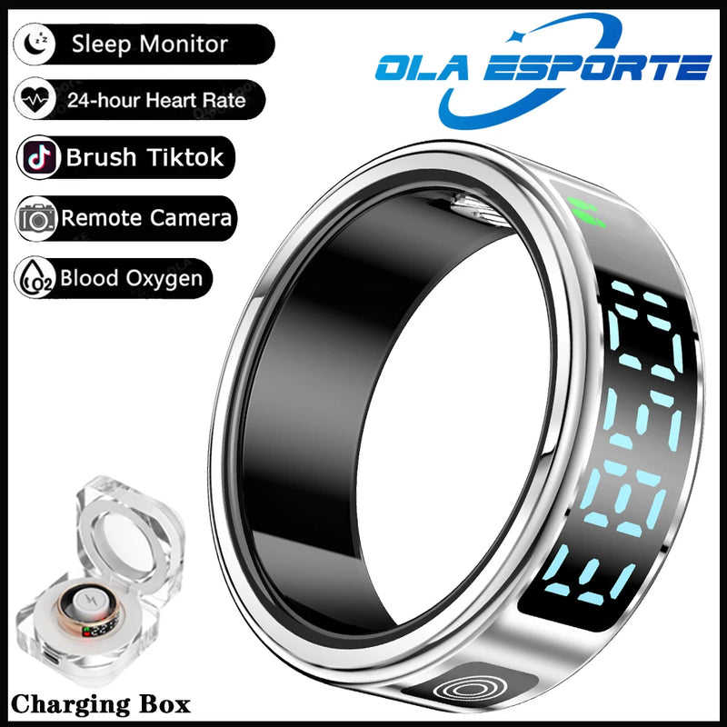 Smart Health Ring with LED Display