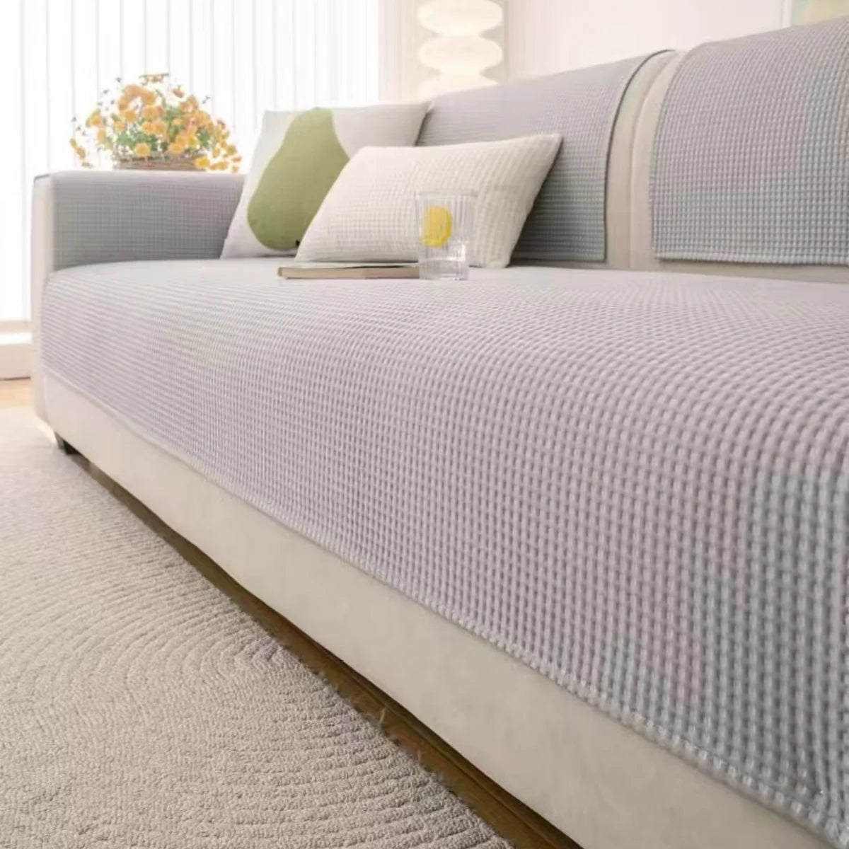 Cooling Sofa Cover with Anti-Slip Backing
