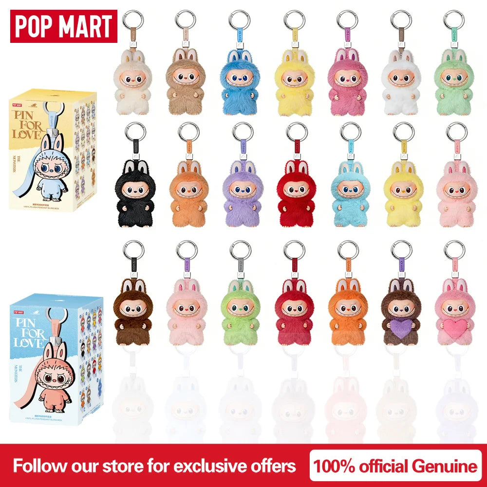 Labubu The Monsters Vinyl Face Plush Doll Pendant Keychain
