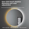 Miroir de Salle de Bains Rond à LED avec Contrôle Tactile Anti-Buée