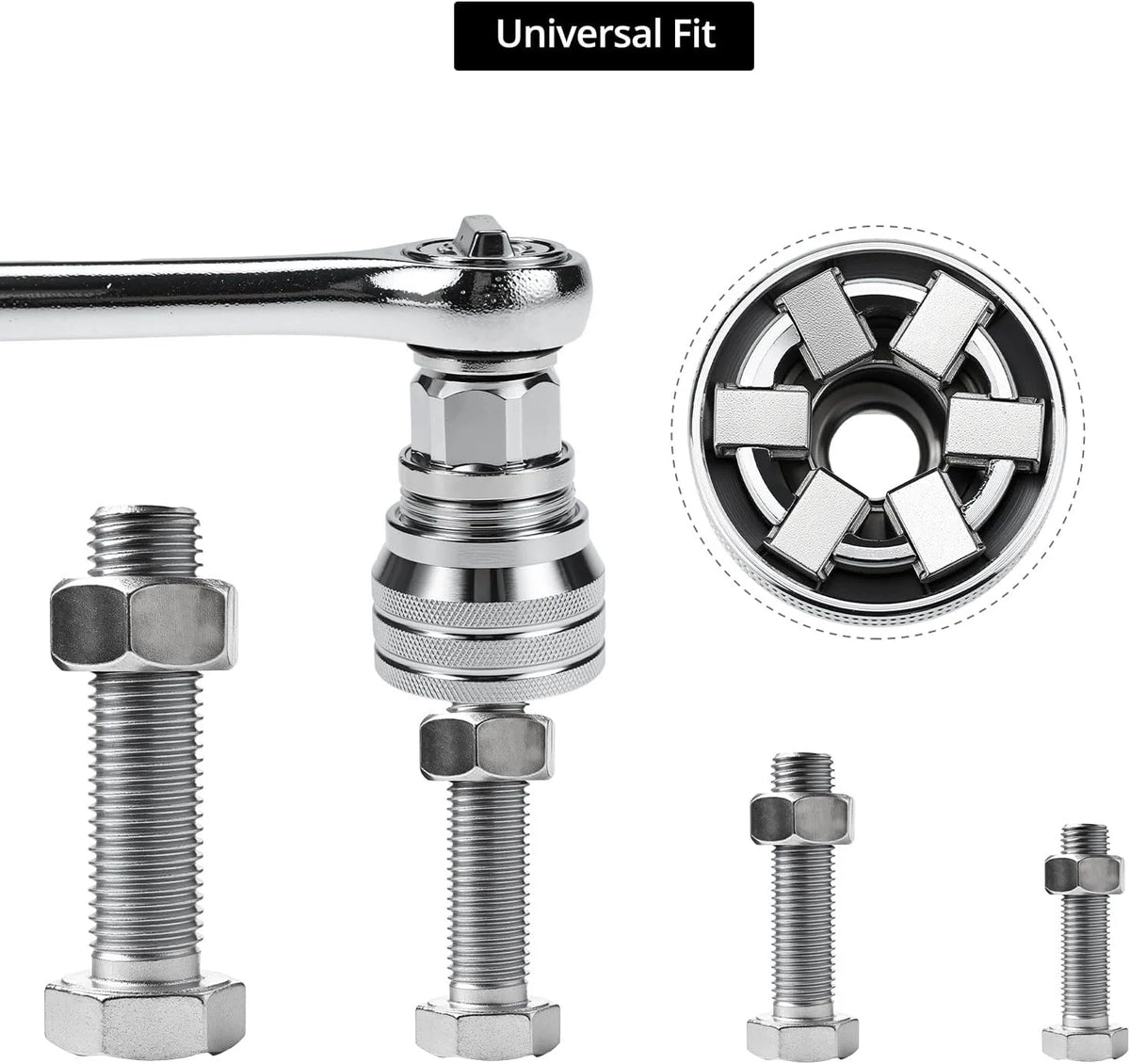 Adjustable Universal Socket Wrench (10–19mm)