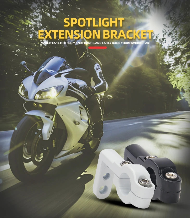 Motorcycle Handlebar Extension Clamp with Signal Light Mounts