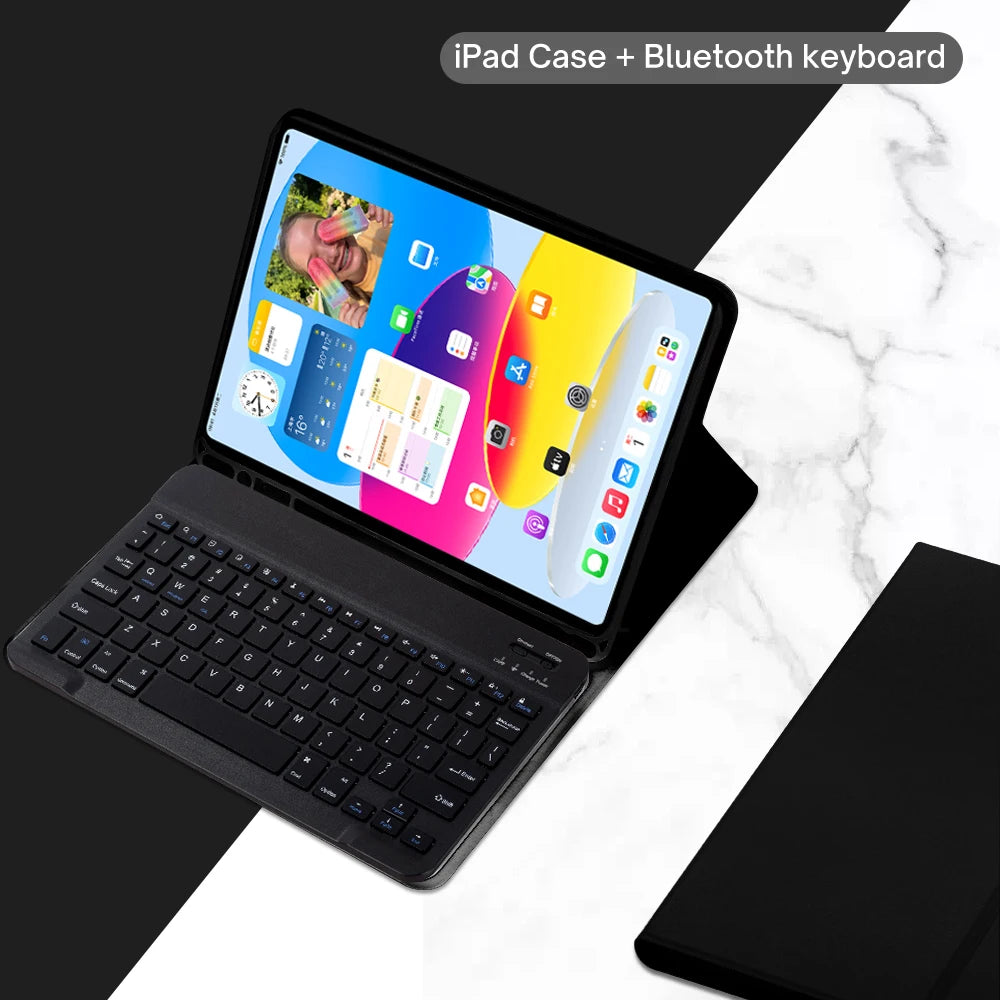 Detachable Keyboard Case for iPad 10th Gen and iPad 11th Gen (A16)