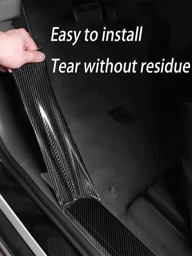3D Carbon Fiber Car Door Edge & Bumper Protector Film