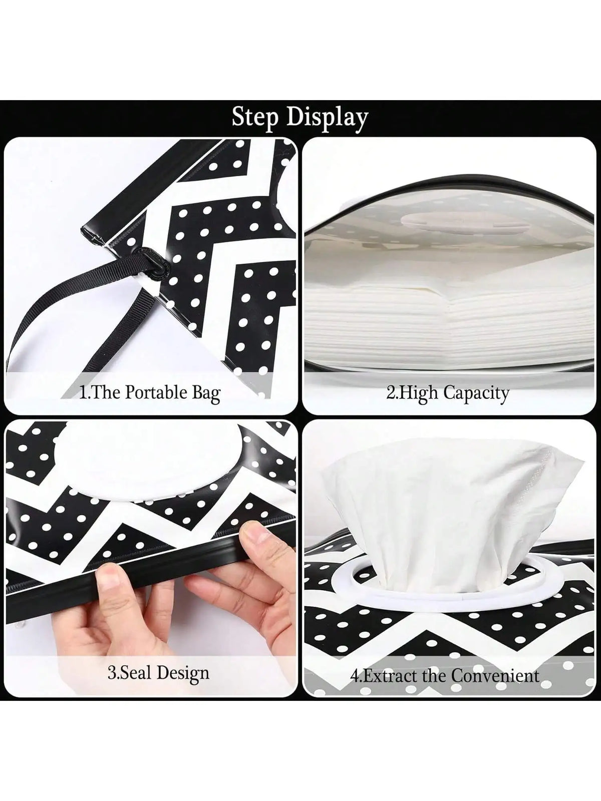 EVA Flip-Top Wet Wipes Pouch for Baby Strollers