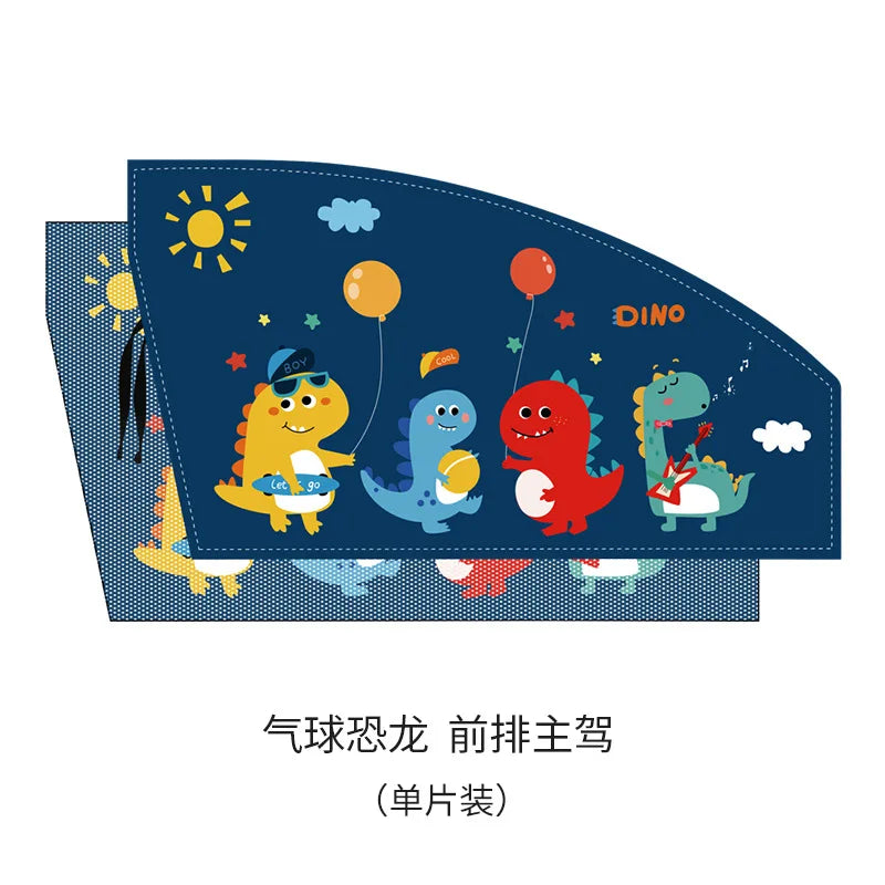 Telescopic Magnetic Car Window Shades with UV Protection and Insect Mesh