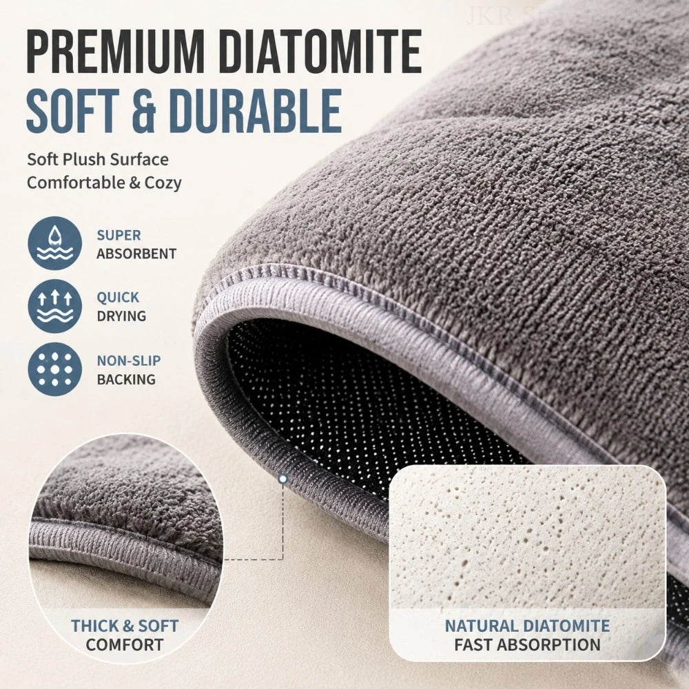 3D Cat Shaped Quick Dry Bath Mat