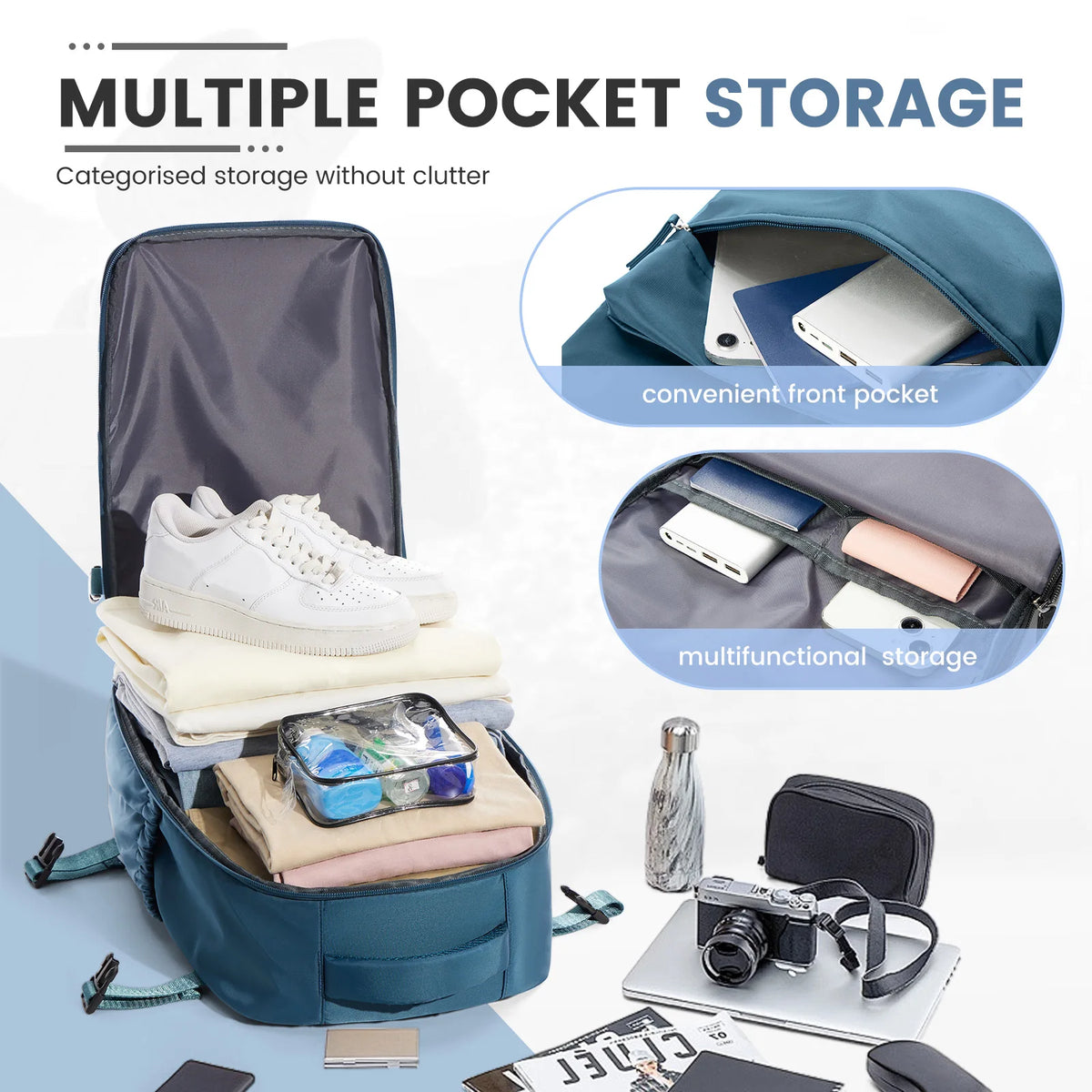 Travel Compression Backpack with Vacuum Storage