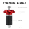 CNC Aluminum Motorcycle Handlebar End Plugs with Rubber Grip