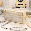 Transparent Double-Sided Pencil Case with Capybara Design