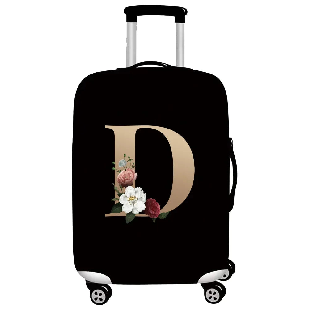 Gold Letter Series Elastic Luggage Cover