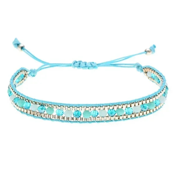 Bohemian Crystal Beaded Bracelet
