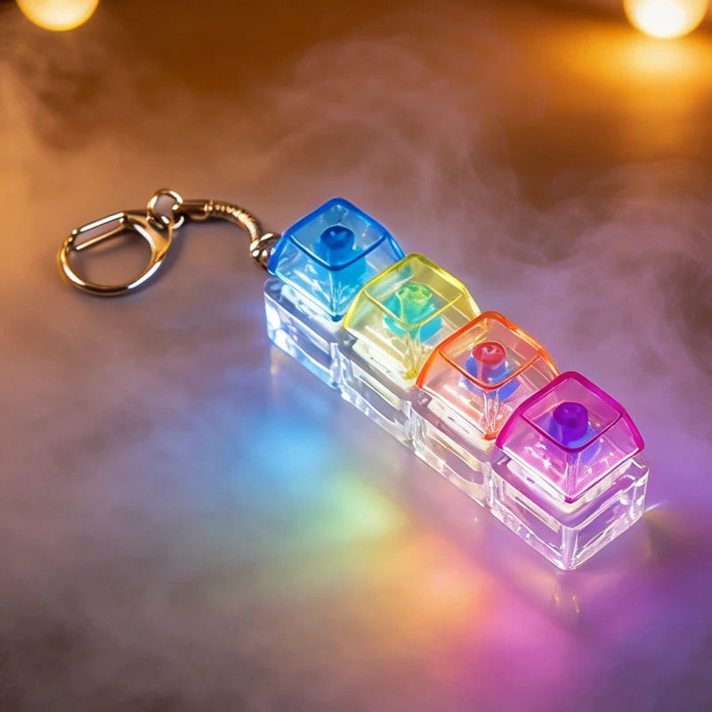 Llavero Teclado LED con Botones Clickables
