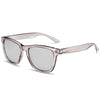 Retro Clear Frame Sunglasses with UV400 Protection