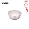 Juego de Bowls de Acero Inoxidable con Tapas Herméticas