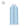 80-Color Polyester Embroidery Thread Set with Large 4000m Spools