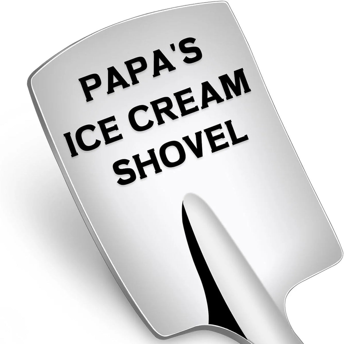 Cuillère à glace en acier inoxydable gravée - Cadeau