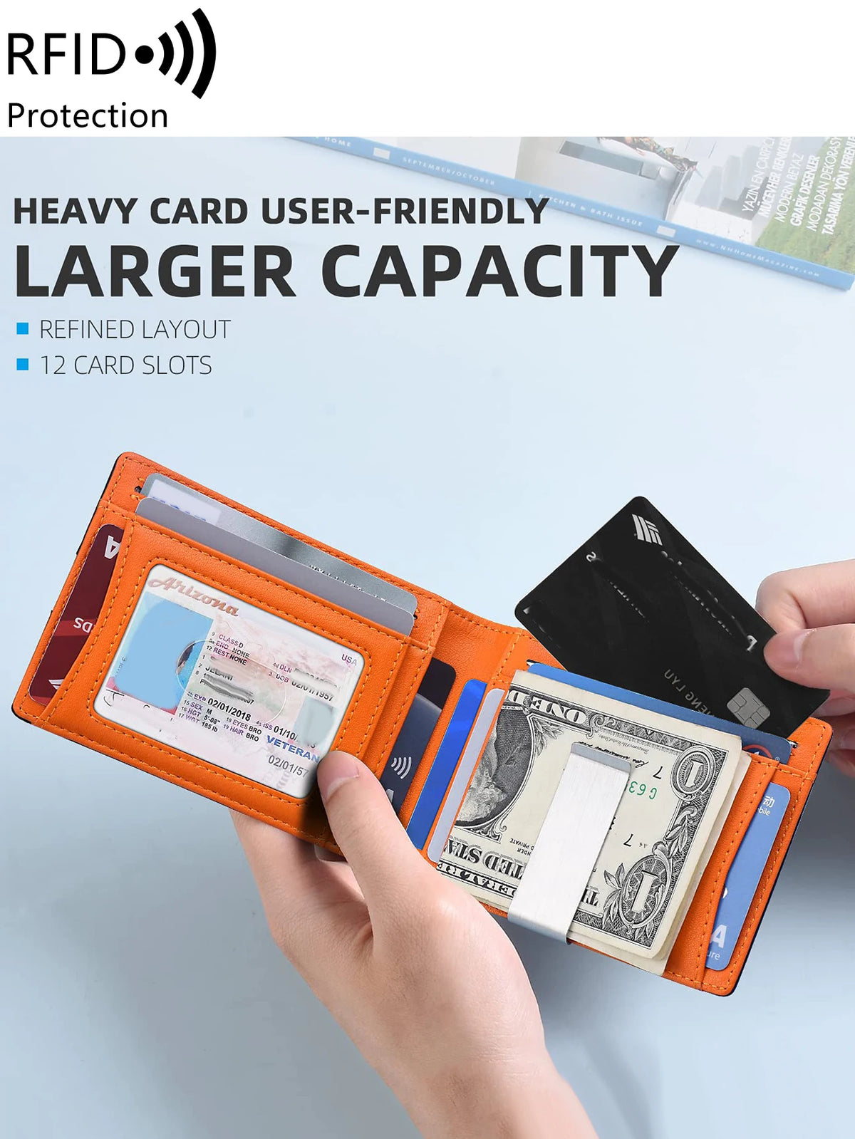 Slim RFID-Blocking Front Pocket Wallet