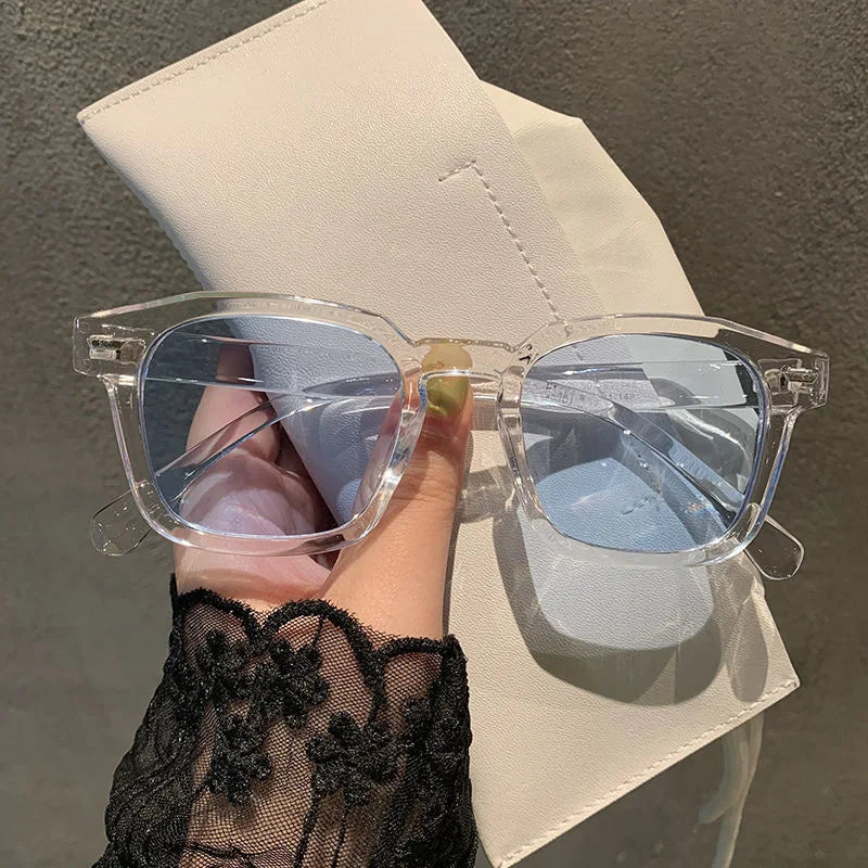 نظارات شمسية مربعة بتصميم ريترو مع حماية UV400
