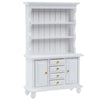 1/12 Scale Dollhouse Wooden Bookcase Cabinet with Drawers