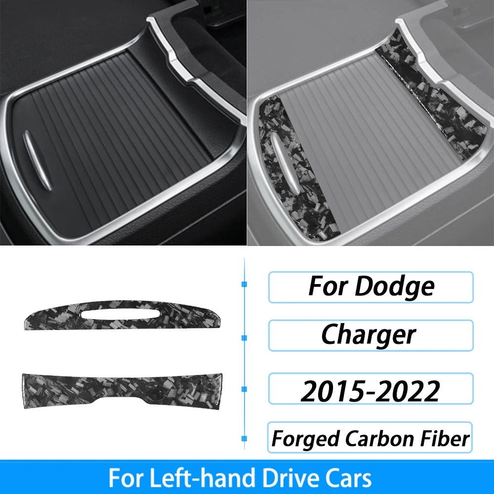 Compteur de vitesse et garniture de ventilation en fibre de carbone forgée pour Dodge Charger