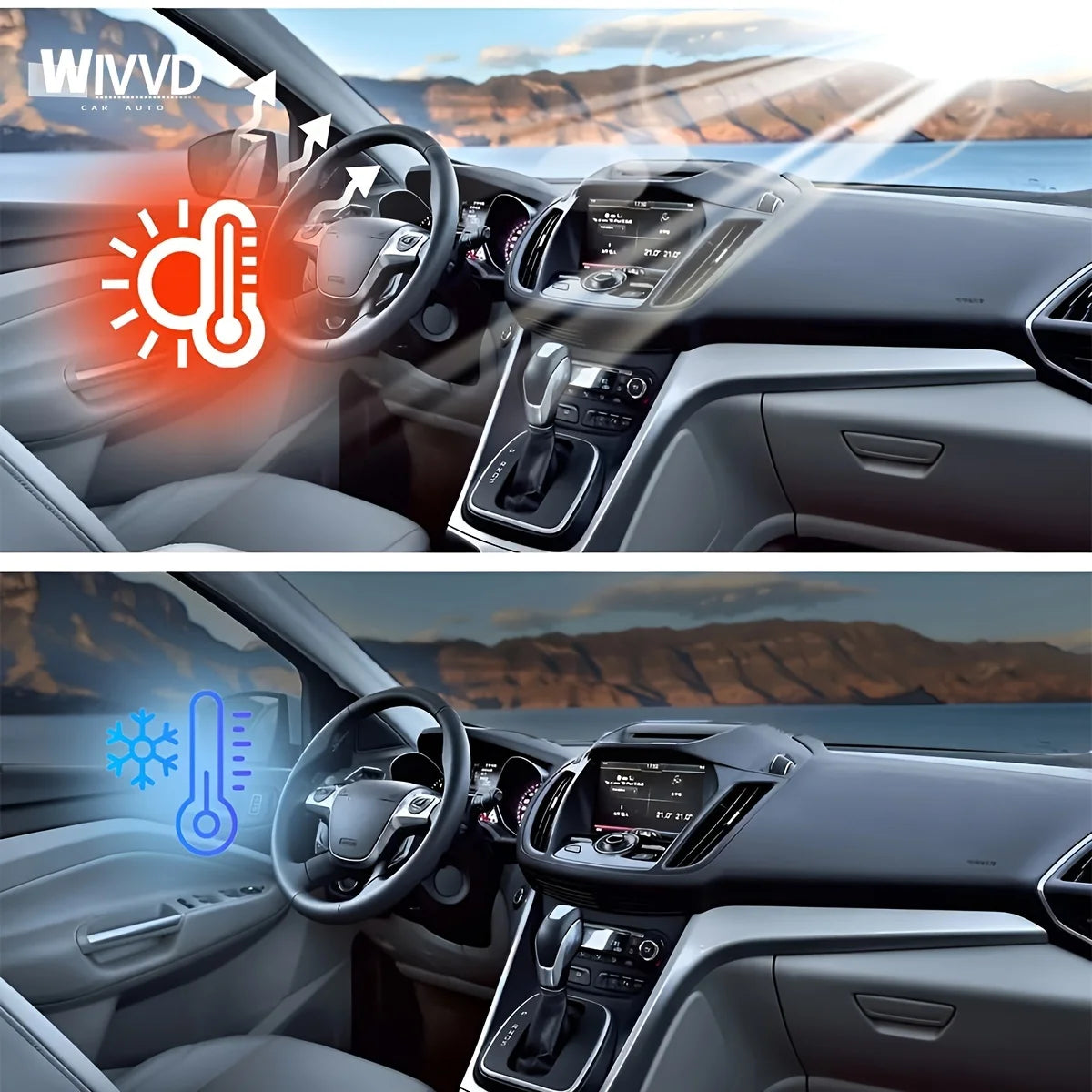 Gradient Solar Window Tint Film with Heat & UV Protection