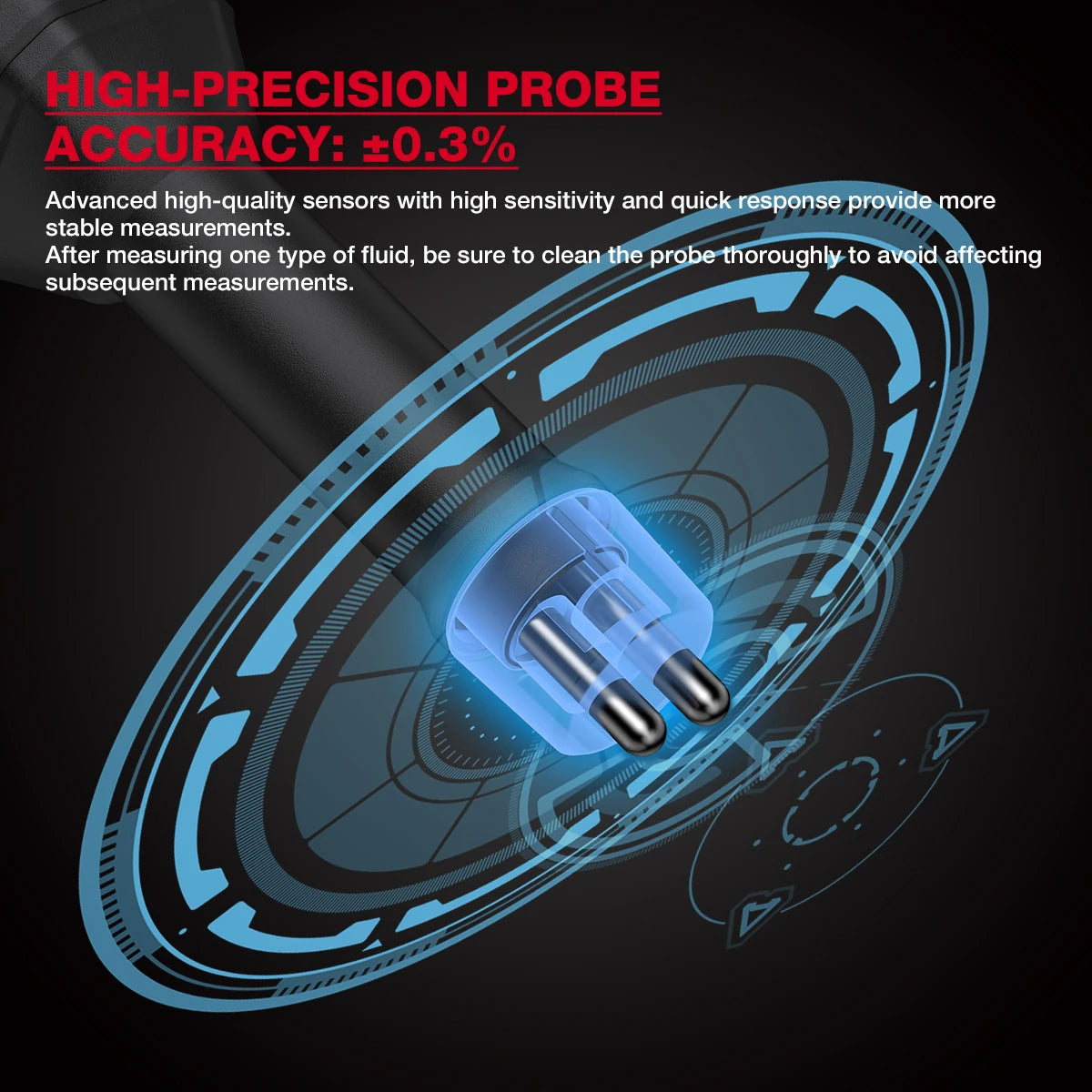 Digital Brake Fluid Tester with Backlit Display