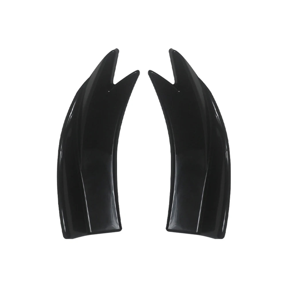 Universal Car Rear Bumper Splitters with Carbon Fiber Finish
