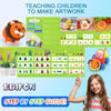 A set of air dry clay for children includes various molds and tools like a lion figure and other shapes.