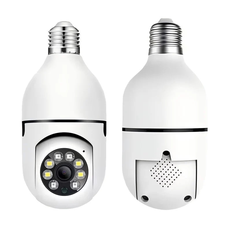 Bombilla Inteligente E27 con Cámara de Seguridad y Vista 360°