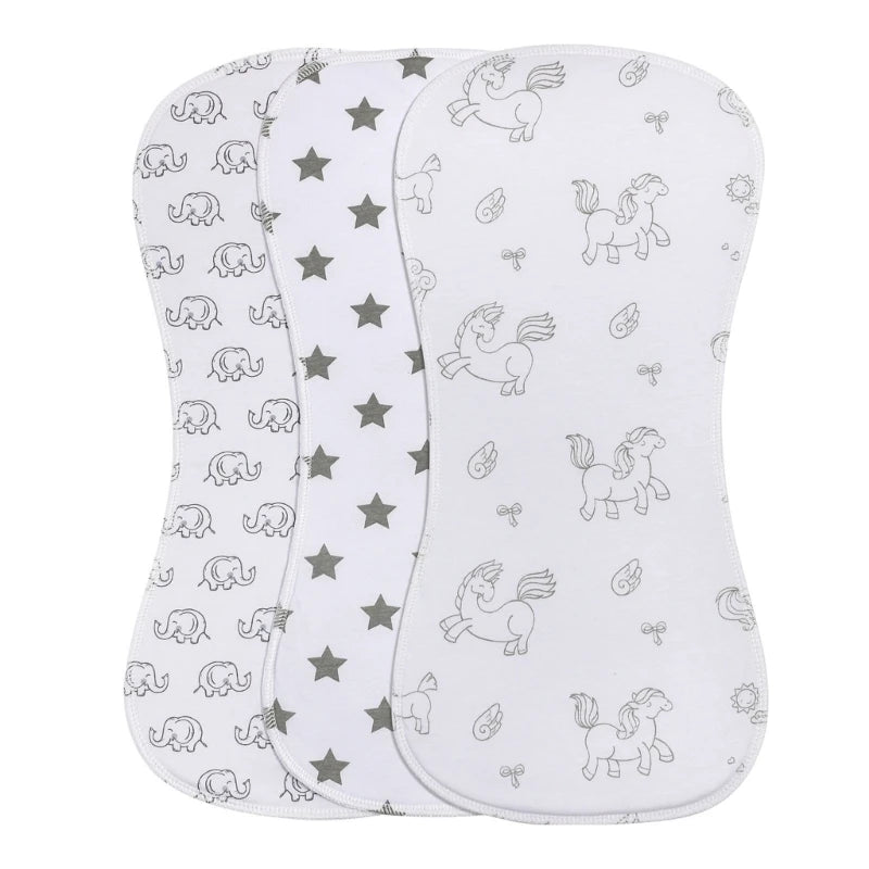 Soft Cotton Burp Cloths for Newborns (2-Pack)
