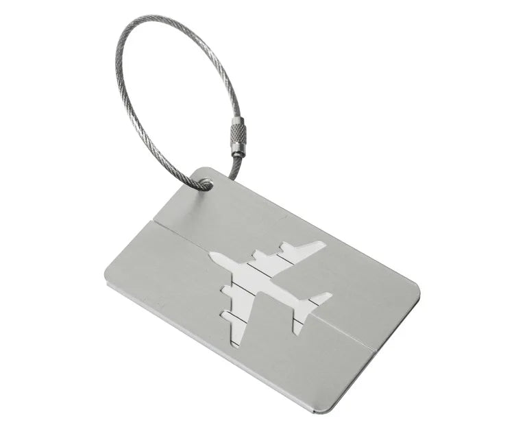 Aircraft-Grade Aluminum Luggage Tag with ID Card Slot