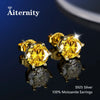 S925 Sterling Silver Moissanite Stud Earrings