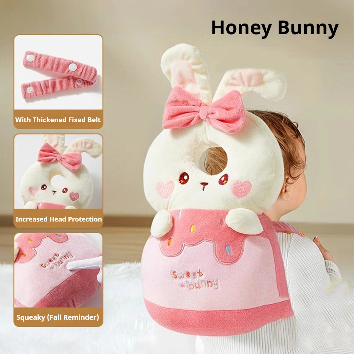 Baby Head Protection Pillow with Adjustable Strap