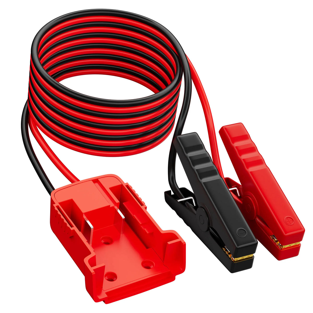 6FT Jumper Cable Clamps with Power Tool Battery Adapter