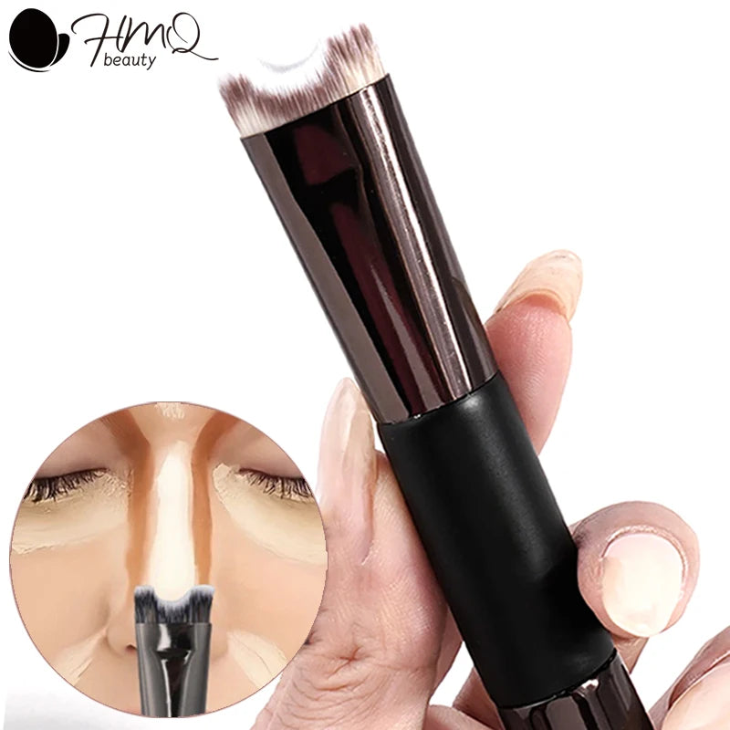U-Shaped Nose Contour Brush with Dual-End Design