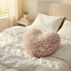 Leopard Print Heart-Shaped Plush Cushion