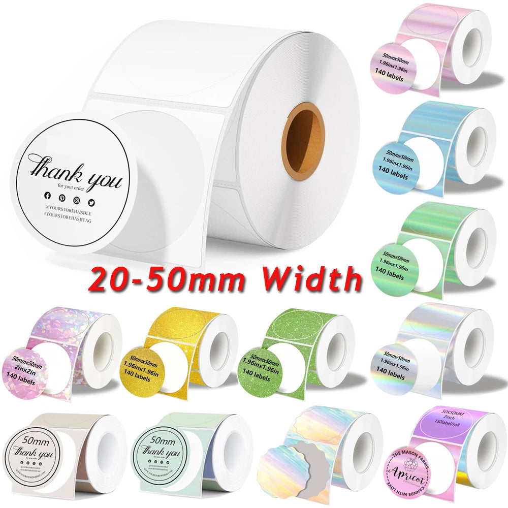 Self-Adhesive Thermal Label Rolls for Mini Printers