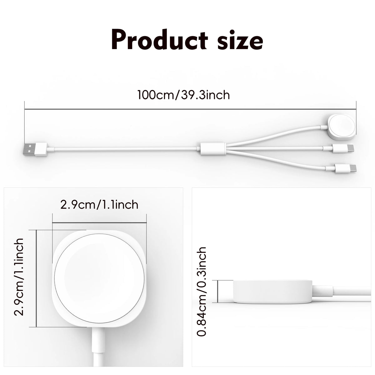3-in-1 Magnetic Wireless Charging Station for iPhone, Apple Watch & AirPods