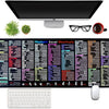 Excel Shortcut Large Mouse Pad with Stitched Edges