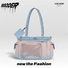 Gradient Color Otaku Crossbody Bag with Clear Pin Display Window