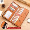 Men's Genuine Leather RFID Blocking Long Wallet with Card Holder
