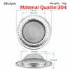 Stainless steel sink strainer mesh with a perforated plate and a separate dome filter