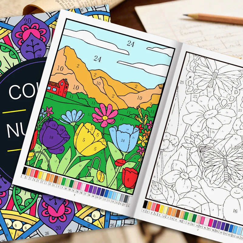 Color by Number Coloring Book for Adults