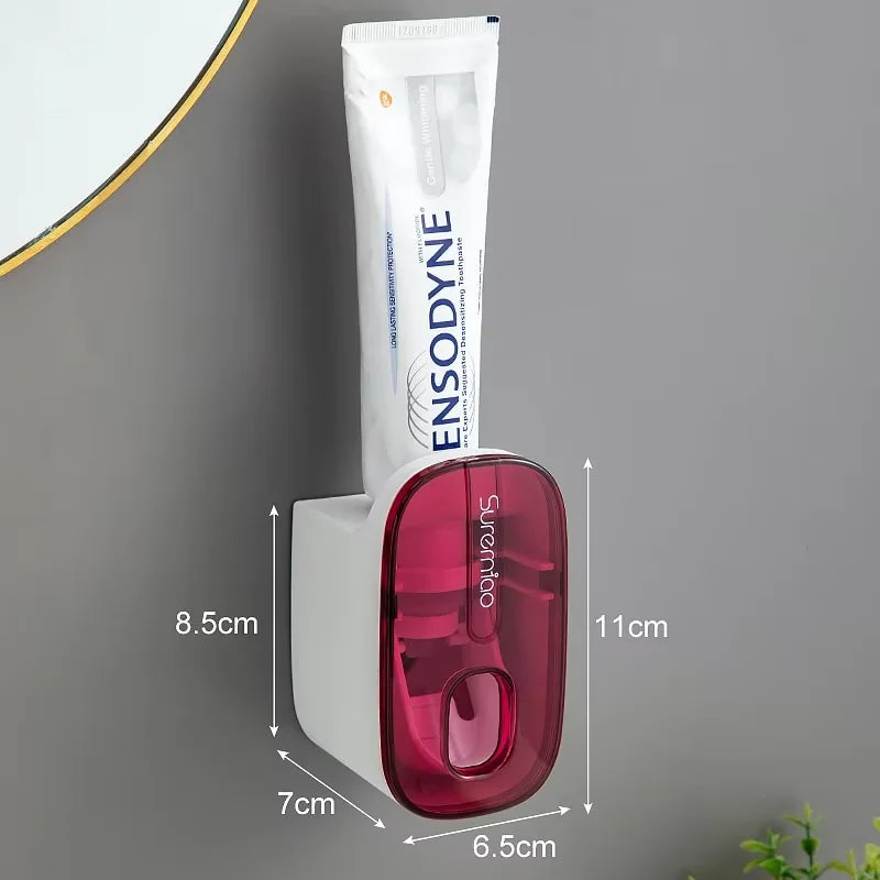 Wandhalter für Zahnbürsten mit automatischer Paste-Dispenser