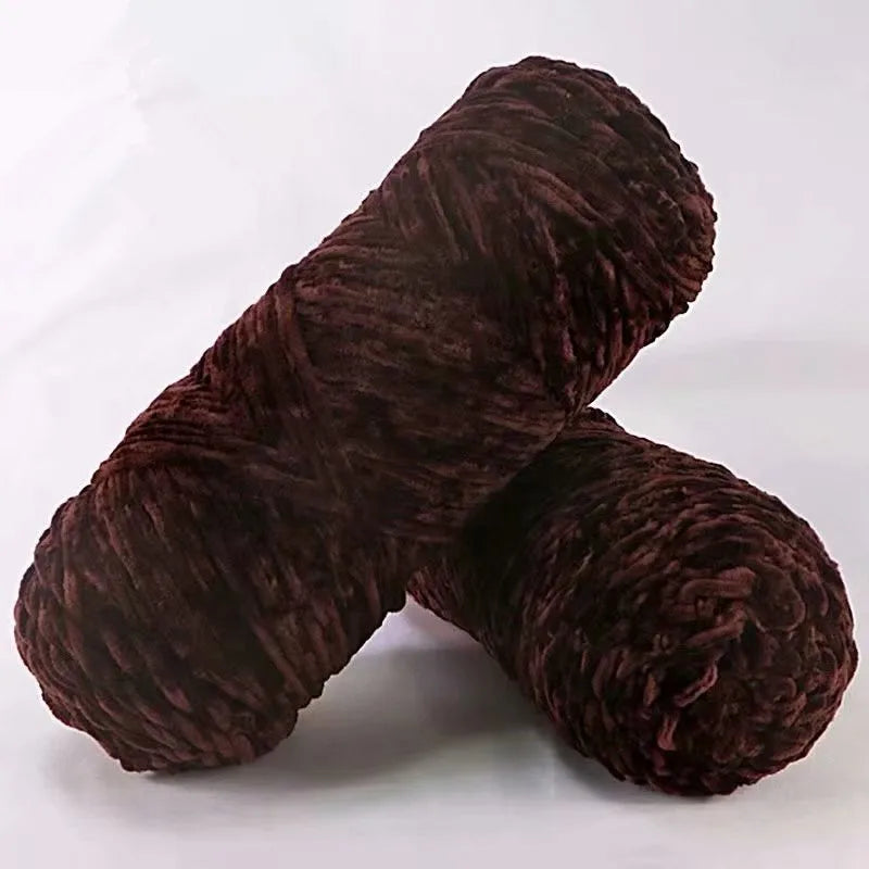 Soft Chenille Yarn for Knitting and Crochet