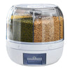 360° Rotating 6-Compartment Dry Food Dispenser